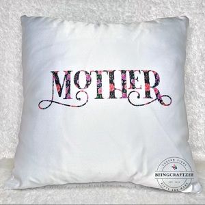Mom/Mother Satin Throw Accent Pillow BNWT